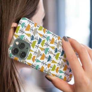 Funda Para iPhone 16 Pro Formas abstractas coloridas y funkis retro de medi