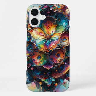 Funda Para iPhone 16 Plus Formas abstractas con gradientes vibrantes