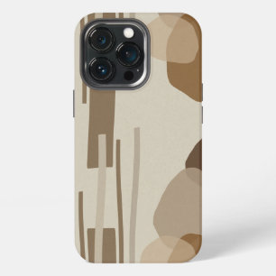 Funda Para iPhone 13 Pro Formas abstractas modernas de terracota
