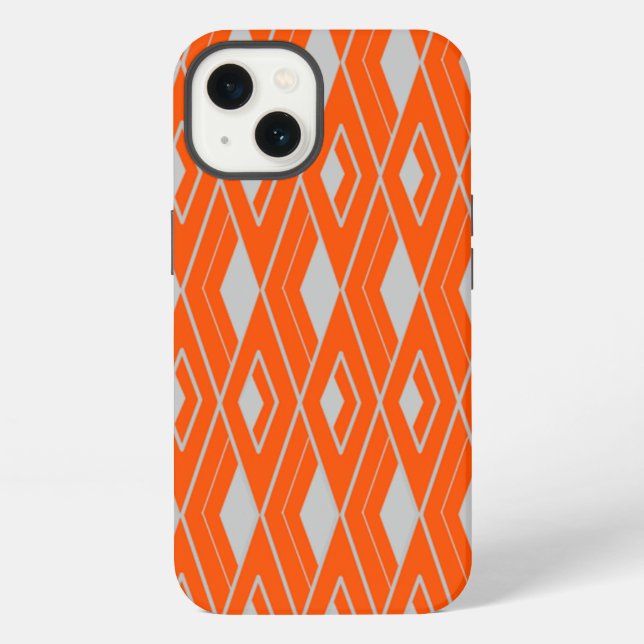 Funda Para iPhone Formas de diamante Art Deco  (Reverso )