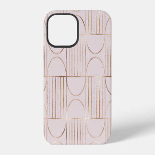 Funda Para iPhone 12 Formas doradas: patrón moderno de mediados de sigl