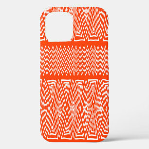Funda Para iPhone 12 Formas folklóricas, geométricas étnicas sin costur
