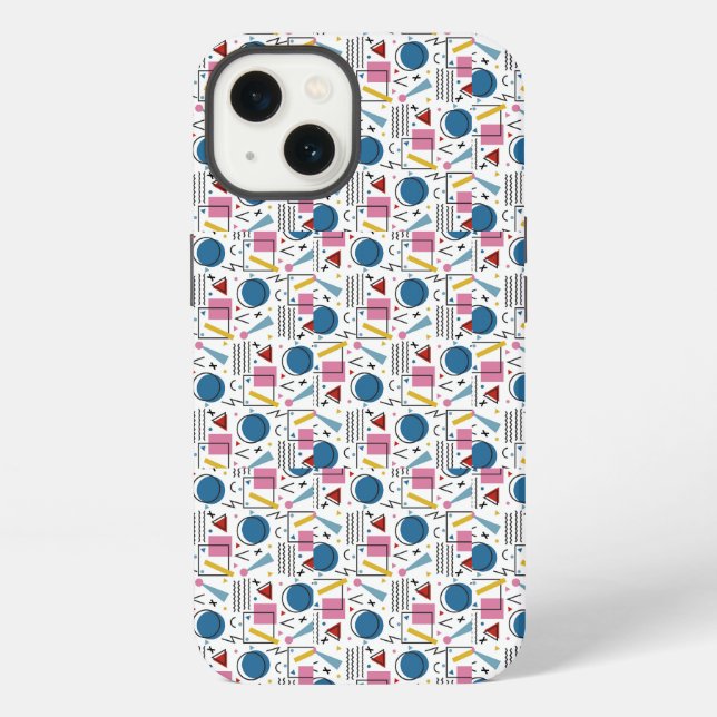 Funda Para iPhone Formas geométricas de los 90 (Reverso )