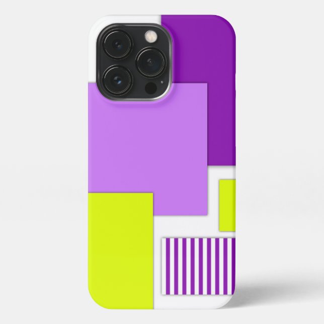 Funda Para iPhone Formas geométricas de papel multicolor (Reverso)