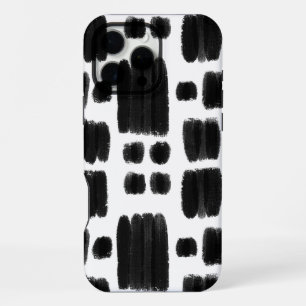 Funda Para iPhone 16 Pro Max Formas pintadas en blanco y negro