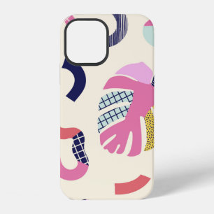 Funda Para iPhone 12 Formas tropicales abstractas patrón continuo,fondo