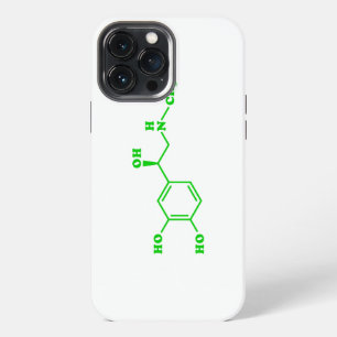Funda Para iPhone 13 Pro Max Fórmula química molecular de adrenalina