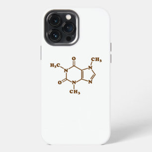 Funda Para iPhone 13 Pro Max Fórmula química molecular de la cafeína