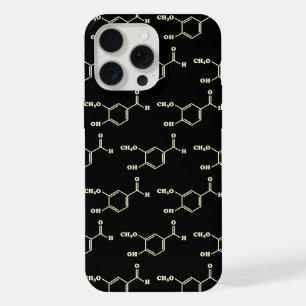 Fórmula química molecular de vainillina de vainill