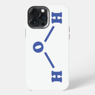 Funda Para iPhone 13 Pro Max Fórmula química molecular del agua