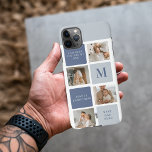 Funda Para iPhone 11Pro Max Foto de colección moderna y regalo del Día de los<br><div class="desc">Modern Collage Photo & Blue Happy Fathers Day Gift es un regalo personalizado y reflexivo para celebrar al hombre especial en tu vida en el Día del Padre. El regalo incluye un marco de fotografía de collage muy bien diseñado con espacio para múltiples imágenes, que permite capturar y mostrar tus...</div>