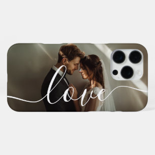 Funda Para iPhone 16 Pro Max Foto de pareja personalizada 'Amor'