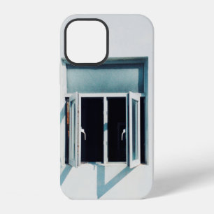 FUNDA PARA iPhone 12 FOTO DE VENTANA DE PANEL DE VIDRIO BLANCO