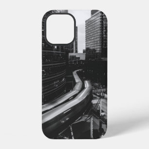 FUNDA PARA iPhone 12 FOTO EN ESCALA DE GRISES DE CIUDAD