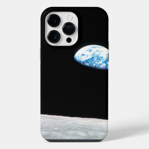 Funda Para iPhone 14 Pro Max Foto espacial de la Luna y el amanecer de la Tierr