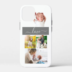 Funda Para iPhone 12 Mini Foto Familiar de Mamá Recuerdos de Amor Escritura