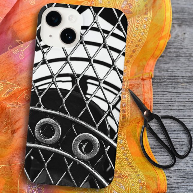 Funda Para iPhone Foto geométrica del Resumen Industrial Blanco Negr (Subido por el creador)