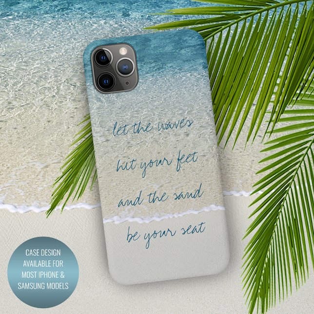 Funda Para iPhone Foto inspiradora de olas de surf turquesa acuático (Subido por el creador)