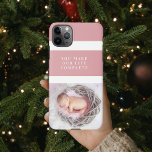 Funda Para iPhone 11Pro Max Foto moderna de bebé | Rosa y blanco | Cita<br><div class="desc">Presentamos nuestra encantadora cita moderna de fotos de bebé, rosa y blanca, en un encantador fondo rosa. Este adorable producto es perfecto para celebrar la alegría y el amor que tu pequeño trae a tu vida. Ya sea que busques un regocijo reconfortante o un regalo reflexivo, este diseño es justo...</div>