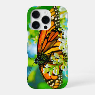 Funda Para iPhone 16 Pro Foto moderna y audaz de mariposa monarca naranja s