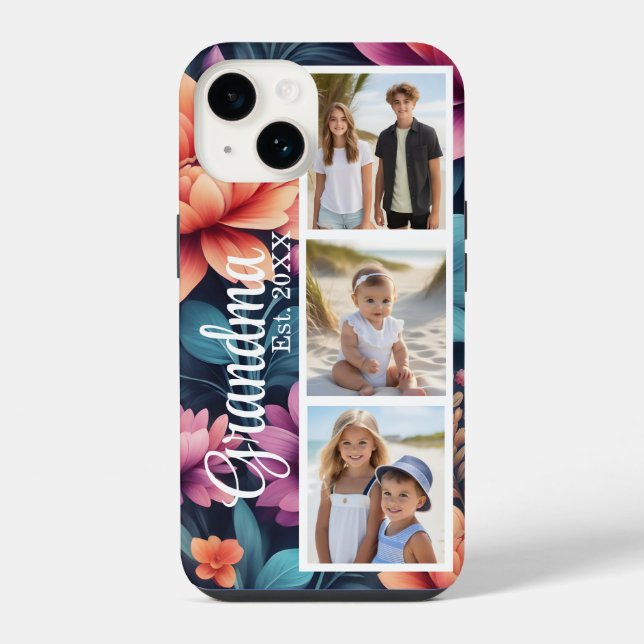 Funda Para iPhone Foto personalizada de la abuela (Reverso )