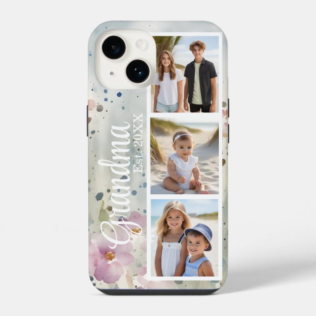 Funda Para iPhone Foto personalizada de la abuela (Reverso )