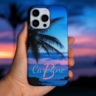 Funda Para iPhone 16 Pro Max Foto personalizada de puesta de sol en la playa de