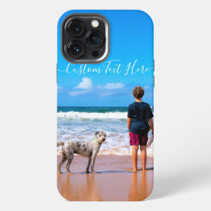 Funda Para iPhone 13 Pro Max Foto y texto personalizado - Su propio diseño - A