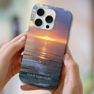 Foto y texto personalizados de la puesta de sol