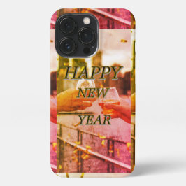 Funda Para iPhone 13 Pro Fotografía de Año Nuevo Feliz