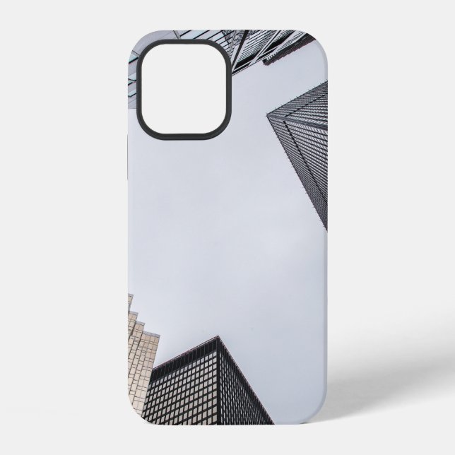 FUNDA PARA iPhone FOTOGRAFÍA DE BAJO ÁNGULO DE EDIFICIOS DE ALTO ALZ (Reverso )
