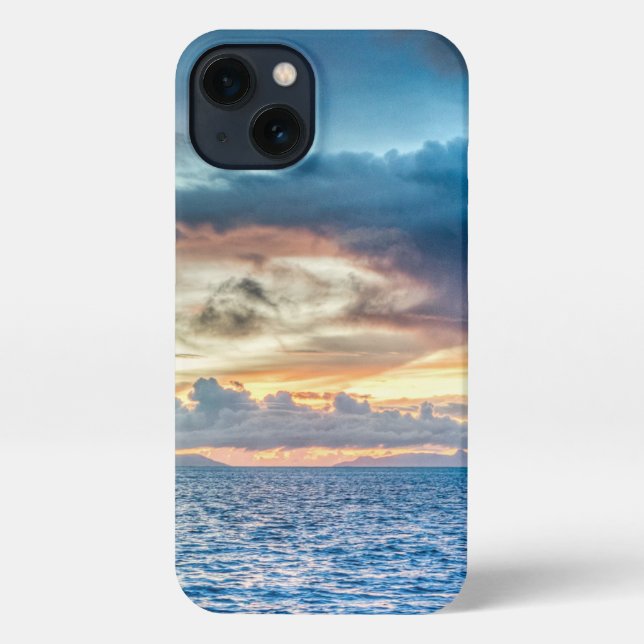 Funda Para iPhone Fotografía de Bora Bora Ocean View (Reverso )