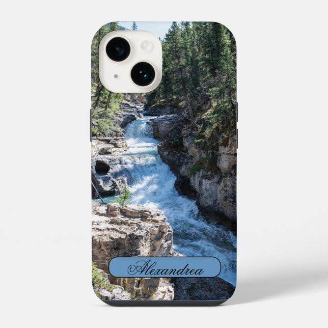 Funda Para iPhone Fotografía de cascada, Stanley Falls (Reverso )