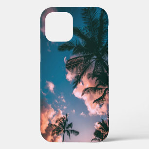 Funda Para iPhone 12 Fotografía de palmeras desde ángulo bajo