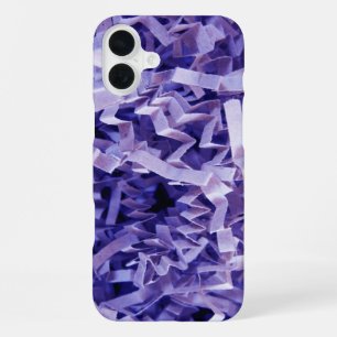 Funda Para iPhone 16 Plus Fotografía de papel picado arrugado morado
