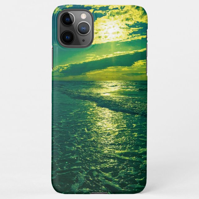 Funda Para iPhone Fotografía de playa (Reverso)
