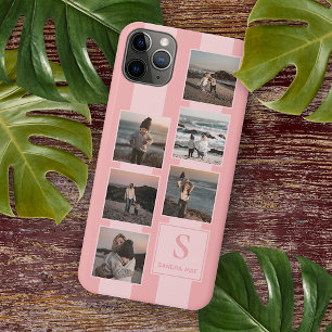 Funda Para iPhone 16 Pro Max Fotos personalizadas simples en coral polvoriento