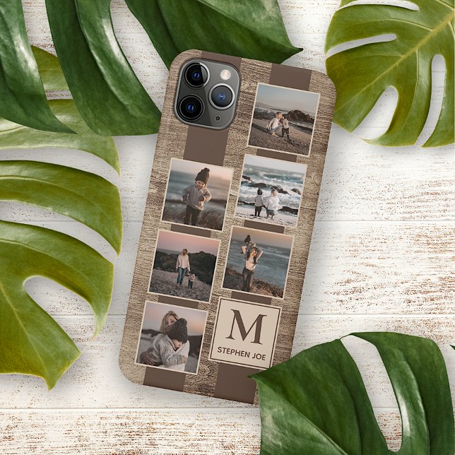 Funda Para iPhone Fotos Sencillas De personalizado En Moda Faux Rust (Subido por el creador)