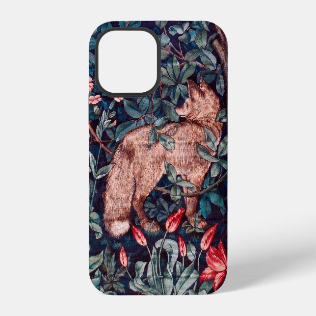 Funda Para iPhone Fox en el bosque, William Morris (Reverso )