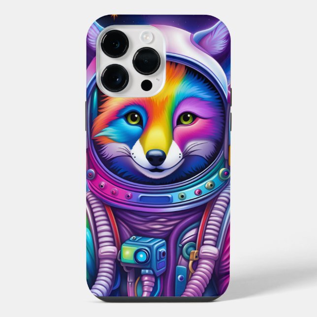 Funda Para iPhone Fox espacial - Estuche de teléfono (Reverso )