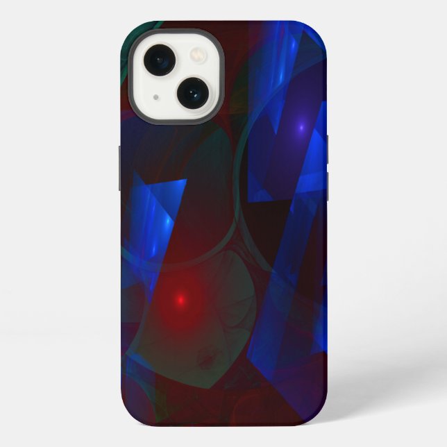 Funda Para iPhone Fractal de llama 3D en fragmentos (Reverso )