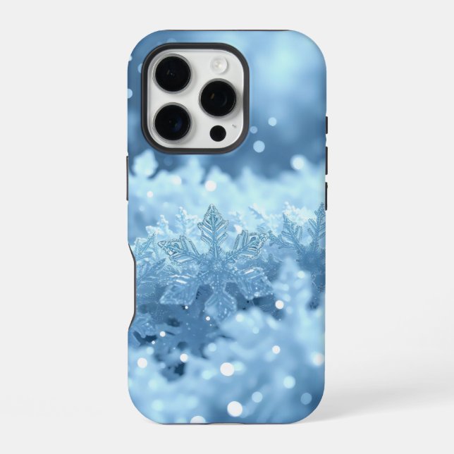 Funda Para iPhone fractales helados (Reverso )