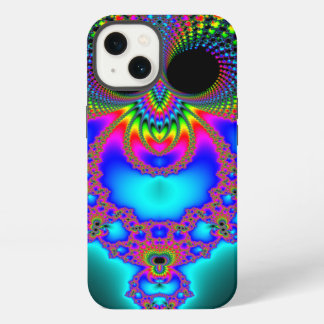 Fractowl Modern Neon Color Fractal Art