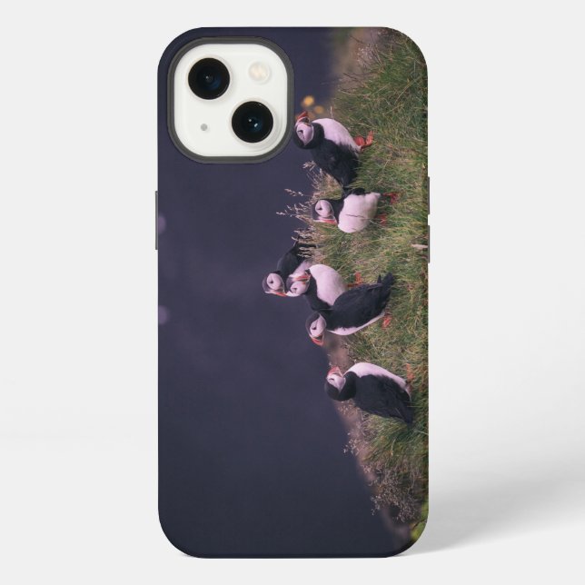 Funda Para iPhone Frailecillos atlánticos (Reverso )