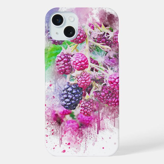 Funda Para iPhone Frambuesas (Reverso )