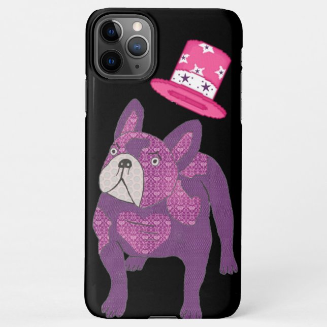 Funda Para iPhone Französische Bulldogge Zylinder French Bulldog (Reverso)