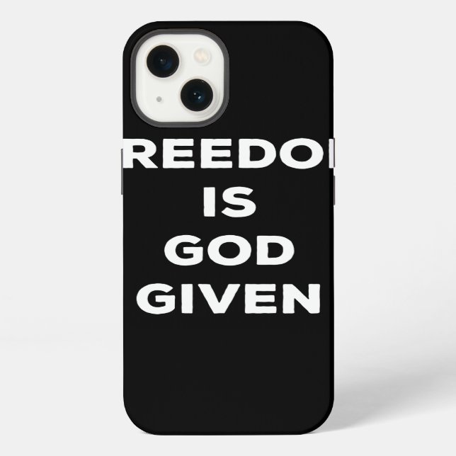 Funda Para iPhone Freedom Is God Given (Reverso )