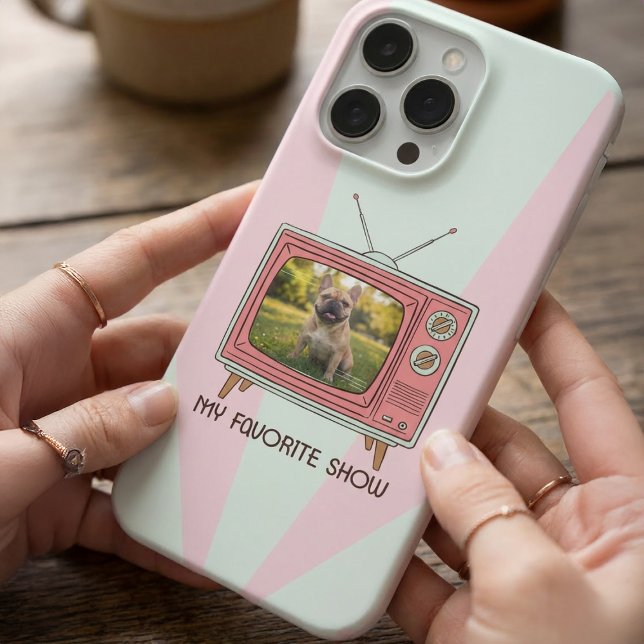Funda Para iPhone French Bulldog Custom Photo - My Favorite Show (Subido por el creador)