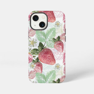 Funda Para iPhone 13 Mini Fresa, baya, rojo, fresco, maduro, dulce, comida,