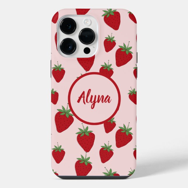 Funda Para iPhone Fresa rosada (Reverso )